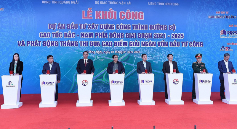 Thủ tướng Phạm Minh Chính phát lệnh khởi công đồng loạt 12 Dự án cao tốc Bắc - Nam