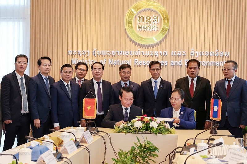 Việt Nam - Lào: Hợp tác triển khai 07 nhóm nhiệm vụ trong lĩnh vực Tài nguyên và Môi trường