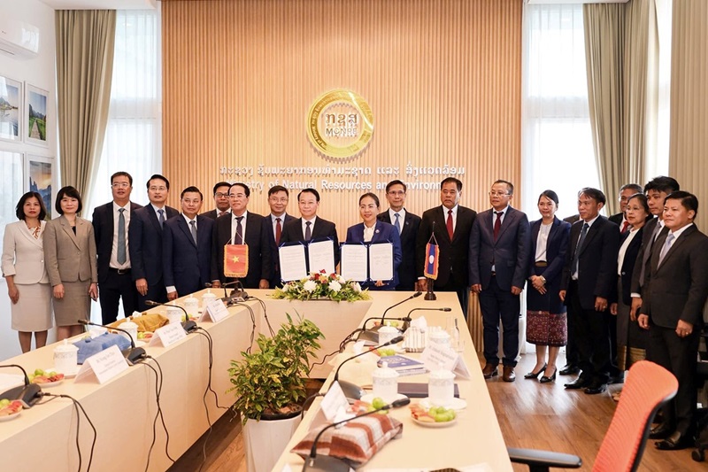 Việt Nam - Lào: Hợp tác triển khai 07 nhóm nhiệm vụ trong lĩnh vực Tài nguyên và Môi trường