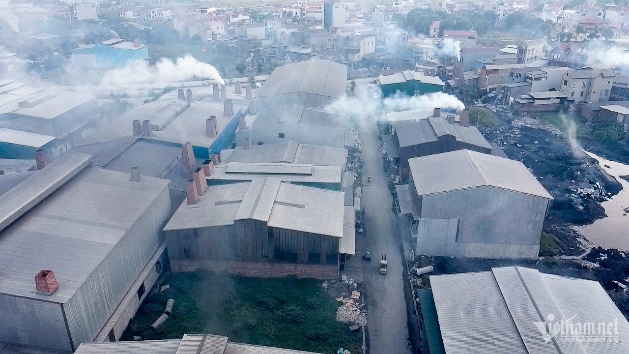 Có cụm công nghiệp, ô nhiễm vẫn tái diễn tại 'làng tỷ phú' ở Bắc Ninh