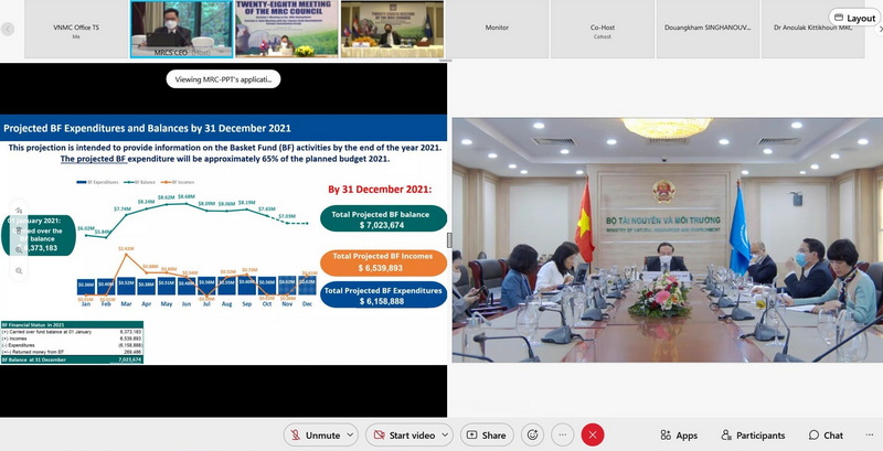Phiên họp lần thứ 28 Hội đồng Uỷ hội sông Mê Công quốc tế kết hợp với Phiên họp lần thứ 26 với các Đối tác Phát triển của Uỷ hội sông Mê Công quốc tế