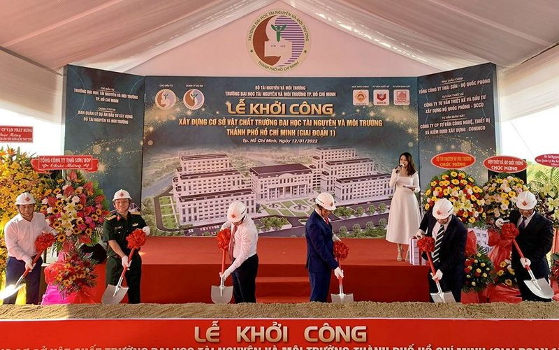 Khởi công giai đoạn 1, dự án Trường Đại học Tài nguyên và Môi trường Thành phố Hồ Chí Minh