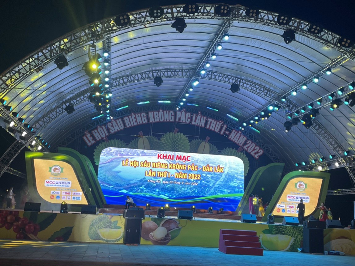 Lễ hội Sầu riêng diễn ra tại huyện Krông Pắk, tỉnh Đắk Lắk chính thức lần đầu tiên khai mạc từ ngày 1/9