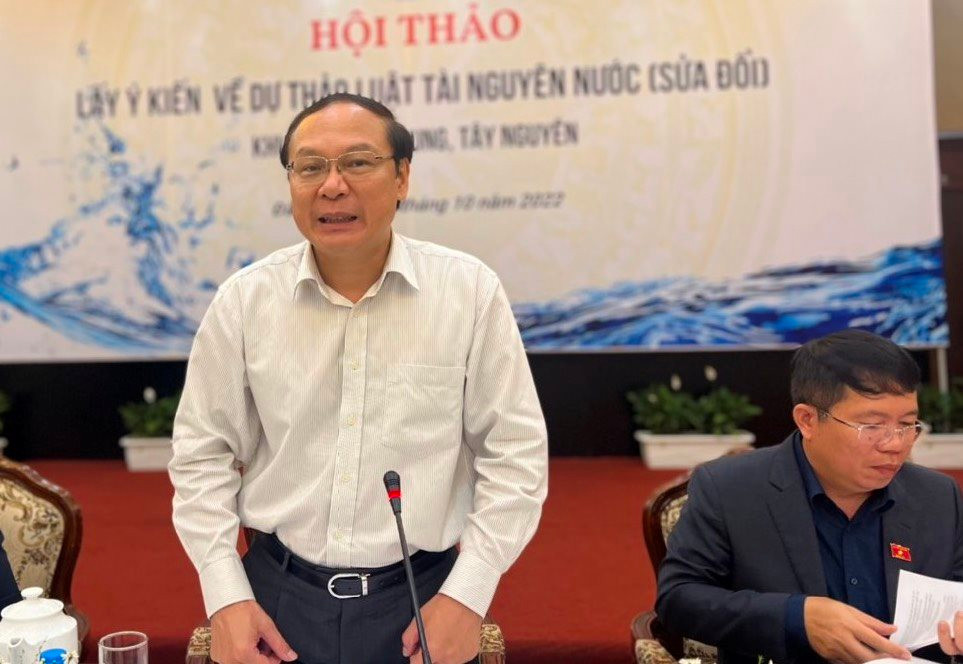 Thứ trưởng Lê Công Thành chủ trì Hội thảo lấy ý kiến dự thảo Luật Tài nguyên nước (sửa đổi) tại miền Trung, Tây Nguyên