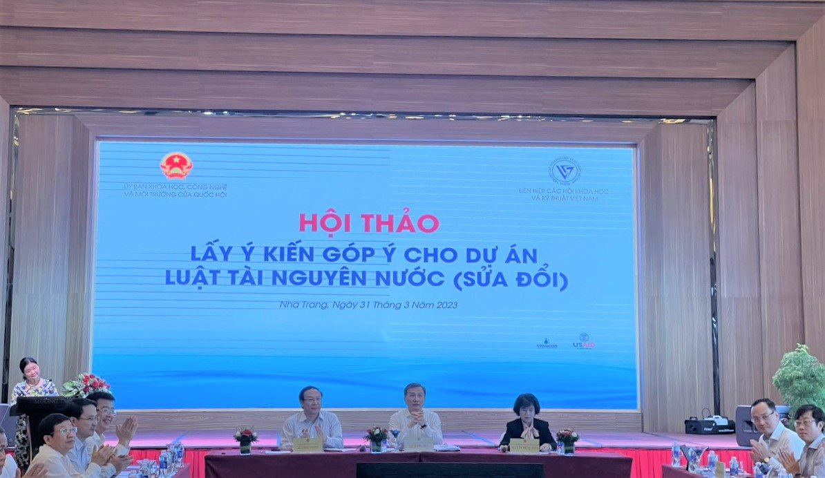 Lấy ý kiến góp ý dự thảo Luật Tài nguyên nước (sửa đổi) tại các tỉnh miền Trung, Tây Nguyên