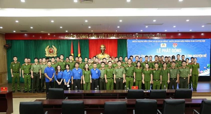 Tuổi trẻ Công an quận Hà Đông phát huy tinh thần xung kích, tình nguyện hè năm 2023
