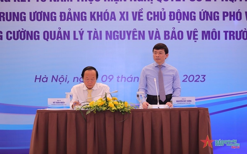 Các cấp ủy, chính quyền và người dân đã tích cực ứng phó với biến đổi khí hậu, quản lý tài nguyên, bảo vệ môi trường