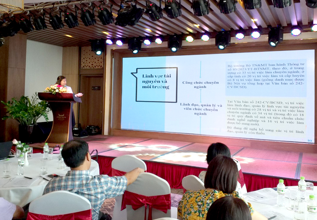 Bộ Tài nguyên và Môi trường tổ chức khóa bồi dưỡng nghiệp vụ, kỹ năng xây dựng vị trí việc làm