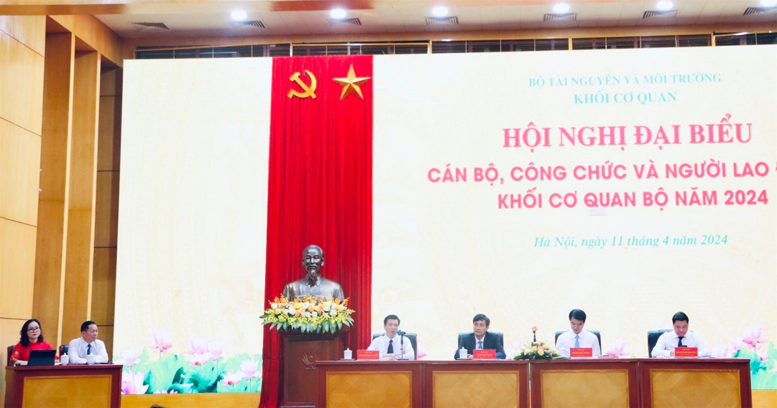Khối cơ quan Bộ TN&MT tổ chức Hội nghị cán bộ, công chức, người lao động năm 2024