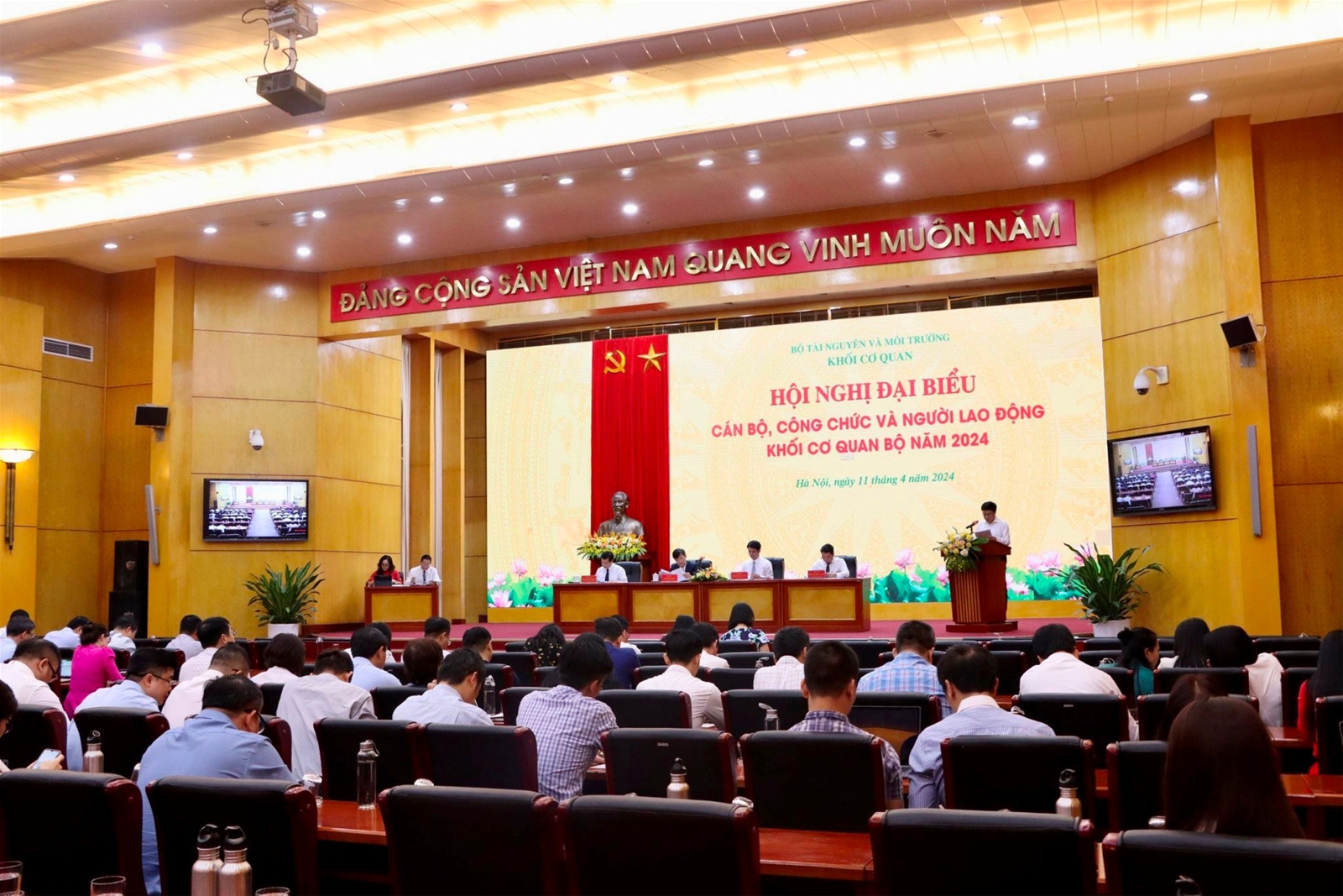 Khối cơ quan Bộ TN&MT tổ chức Hội nghị cán bộ, công chức, người lao động năm 2024