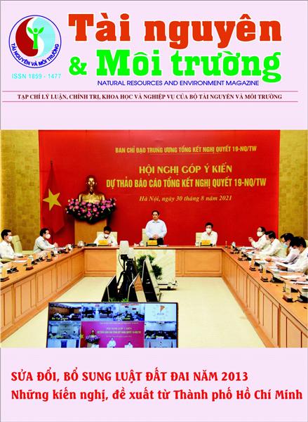 Tạp chí Tài nguyên và Môi trường số 17 (Kỳ 1 tháng 9 năm 2021)