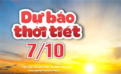 Thời tiết ngày 7/10: Bắc Bộ nắng hanh, Tây Nguyên và Nam Bộ mưa dông