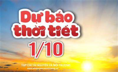 Thời tiết ngày 1/10: Bắc Bộ và Thanh Hóa tiếp tục mưa, có nơi mưa rất to