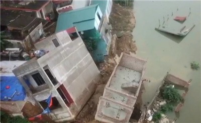 Bắc Ninh: Lên phương án di dời hộ dân khu vực sạt lở đê hữu sông Cầu