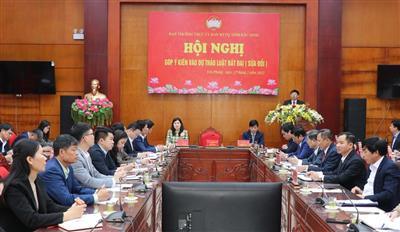 Bắc Ninh tổ chức Hội nghị góp ý kiến vào dự thảo Luật Đất đai (sửa đổi)