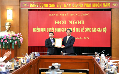 Ban Bí thư điều động, bổ nhiệm Phó Trưởng Ban Kinh tế Trung ương