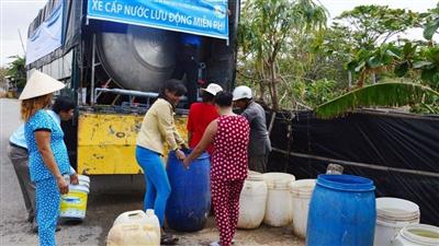 Bảo đảm cấp nước sinh hoạt cho người dân trong các đợt xâm nhập mặn