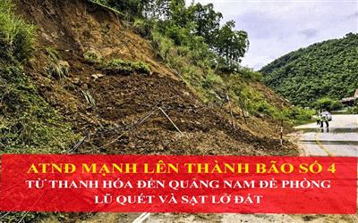 Bão số 4 gây mưa lớn: Các tỉnh từ Thanh Hóa đến Quảng Nam đề phòng lũ quét và sạt lở đất