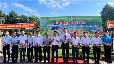 Bến Tre phát động thực hiện các biện pháp ứng phó, phòng chống xâm nhập mặn
