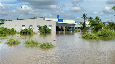 Bình Thuận: Nước dâng gây ngập 3 xã, hơn 230 nhà và 400ha hoa màu