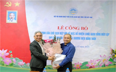 Bổ nhiệm Tổng Biên tập Tạp chí Doanh nghiệp và Thương hiệu nông thôn