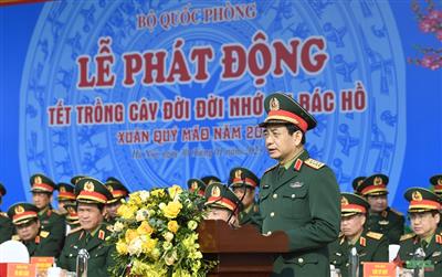 Bộ Quốc phòng tổ chức Lễ phát động “Tết trồng cây đời đời nhớ ơn Bác Hồ” Xuân Quý Mão 2023
