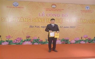 Bộ Tài nguyên và Môi trường có 01 công trình nghiên cứu được vinh danh tại Lễ Công bố Sách vàng sáng tạo Việt Nam năm 2023