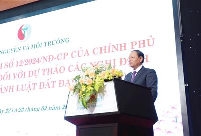 Bộ Tài nguyên và Môi trường lấy ý kiến đối với dự thảo các Nghị định hướng dẫn thi hành Luật Đất đai