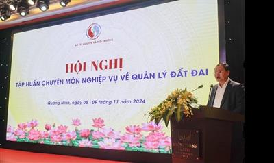 Bộ Tài nguyên và Môi trường: Tập huấn chuyên môn nghiệp vụ về quản lý đất đai năm 2024