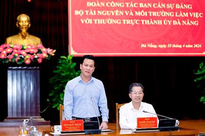 Bộ Tài nguyên và Môi trường tháo gỡ vướng mắc để Đà Nẵng phát triển xanh, bền vững