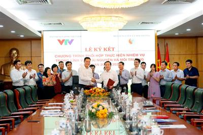 Bộ Tài nguyên và Môi trường và Đài truyền hình Việt Nam Ký kết chương trình phối hợp giai đoạn 2022 - 2026