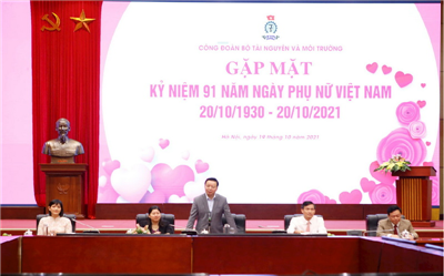 Bộ TN&MT gặp mặt kỷ niệm 91 năm ngày thành lập Hội Liên hiệp Phụ nữ Việt Nam
