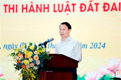 Phát biểu chỉ đạo của Bộ trưởng Đỗ Đức Duy tại Hội nghị phổ biến các Nghị định quy định chi tiết thi hành Luật Đất đai 2024