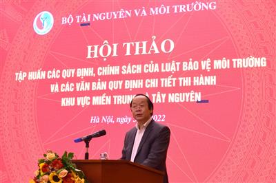 Bộ TN&MT tập huấn các quy định, chính sách của Luật Bảo vệ môi trường cho các tỉnh, thành khu vực miền Trung và Tây Nguyên