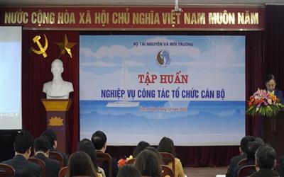 Bộ TN&MT tổ chức tập huấn công tác cán bộ và cải cách hành chính năm 2022
