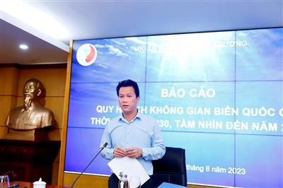 Bộ trưởng Đặng Quốc Khánh chủ trì cuộc họp về Quy hoạch không gian biển quốc gia thời kỳ 2021-2030, tầm nhìn đến năm 2045