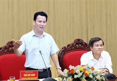 Bộ trưởng Đặng Quốc Khánh làm việc với Lãnh đạo tỉnh Ninh Bình về công tác quản lý tài nguyên và môi trường