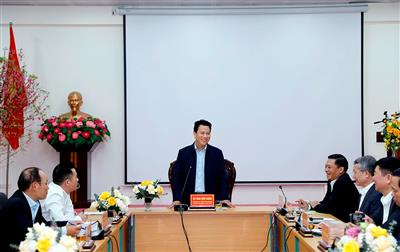 Bộ trưởng Đặng Quốc Khánh làm việc với Sở Tài nguyên và Môi trường Ninh Bình