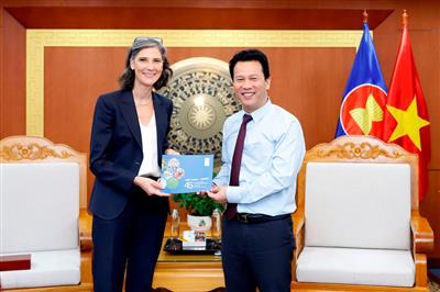 Bộ trưởng Đặng Quốc Khánh tiếp và làm việc với Trưởng đại diện UNDP tại Việt Nam