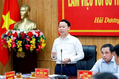 Bộ trưởng Đỗ Đức Duy làm việc với Hải Dương, Điện Biên, Lai Châu về thúc đẩy đầu tư, sản xuất trên địa bàn các tỉnh