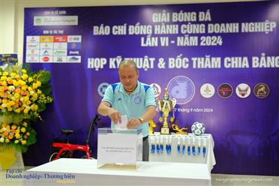 Bốc thăm chia bảng giải bóng đá “Báo chí đồng hành cùng doanh nghiệp” lần VI - năm 2024