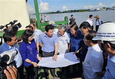 Các tỉnh An Giang, Đồng Tháp, Vĩnh Long triển khai cung cấp vật liệu cho dự án cao tốc trọng điểm