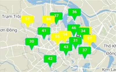 Chất lượng không khí ở Hà Nội trở lại mức tốt