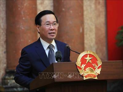 Chủ tịch nước Võ Văn Thưởng tiếp Đoàn người có công tỉnh Trà Vinh