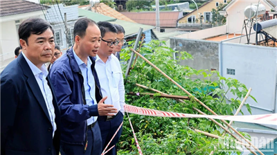 Chủ tịch Ủy ban nhân dân tỉnh Lâm Đồng kiểm tra hiện trường sạt lở tại Đà Lạt