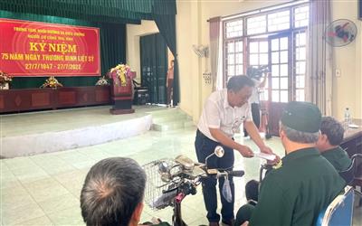 Công đoàn Công ty Nhiệt điện Thái Bình trao tặng quà tri ân nhân kỷ niệm 75 năm ngày thương binh Liệt sĩ 27/7