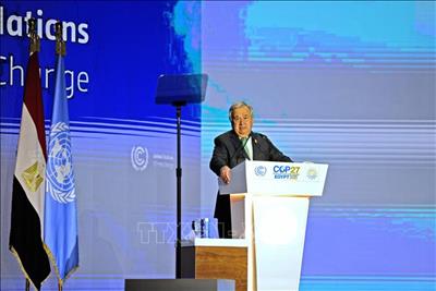 COP27: LHQ cảnh báo thế giới kề cận 'thảm họa khí hậu'