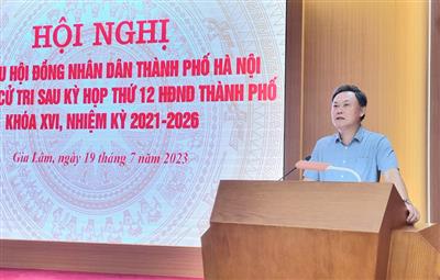 Cử tri huyện Gia Lâm kiến nghị giải quyết vấn đề ô nhiễm môi trường, vi phạm đất đai