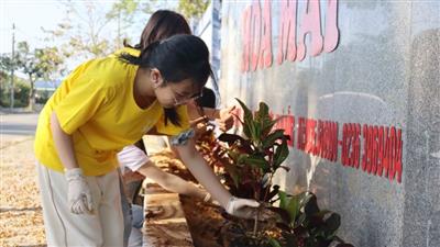 Đà Nẵng: Cùng học sinh, trẻ mồ côi trồng cây xanh