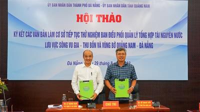 Đà Nẵng và Quảng Nam thống nhất đề nghị thành lập tổ chức quản lý lưu vực sông Vu Gia - Thu Bồn